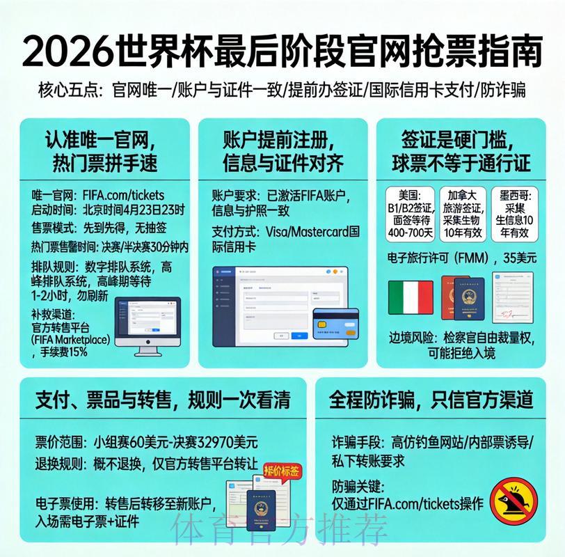 2026世界杯官方正规购票渠道指南 2026世界杯官方正规购票渠道指南